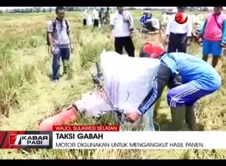 Taksi Gabah, Motor Digunakan untuk Mengangkut Hasil Panen
