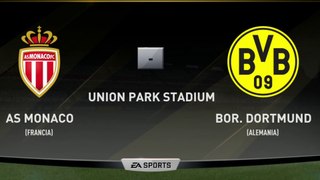 AS Monaco vs Borussia Dortmund Champions League Fifa 17 game prediction