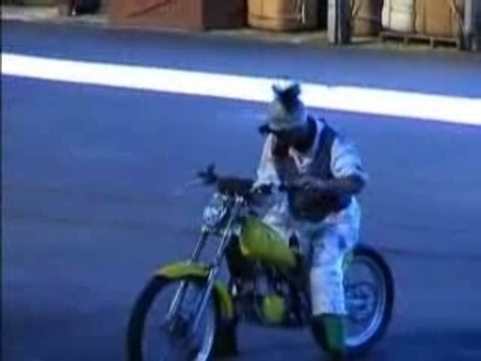 Chute de moto en spectacle