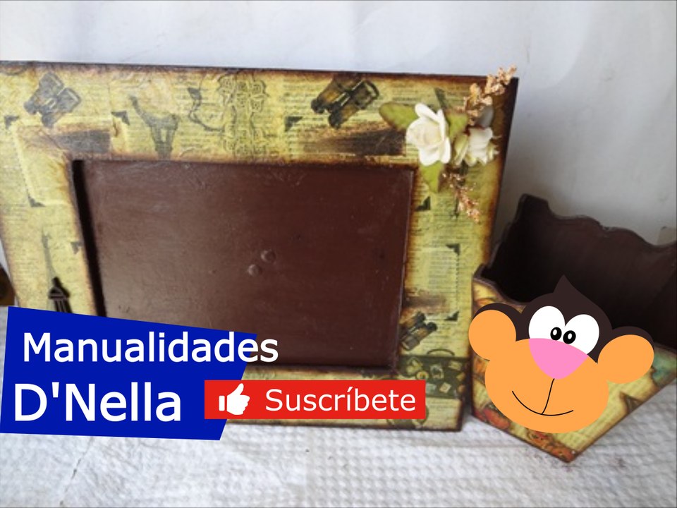 Como Hacer Decoupage Con Peridiocos  Estilo Vintage:¡Increible ! By:"Taller Nella 2017"