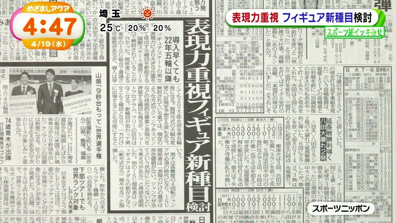 170419 表現力重視 フィギュア新種目検討