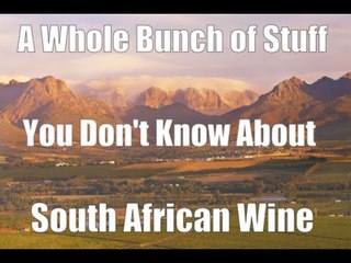 A Whole Bunch of Stuff You Don't Know About South African Wine