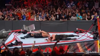 Big Show and Braun Strowman BREAK THE RING on WWE Monday Night Raw