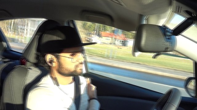 Aruna, Suraj & Hari Sharma in Toyota Yaris Hybrid from Uppsala to Karlskrona, Jan 03, 2017