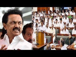 Descargar video: DMK MLAs, MK Stalin suspended from Tamil Nadu assembly for a week | Oneindia News