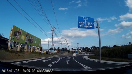 【車載搭載カメラ】沖縄ドライブ　古宇利島〜大宜味村　海と星空の小さな宿WASSA WASSA【2017】