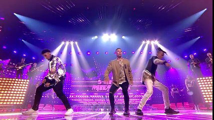 The X Factor Backstage with TalkTalk - 5 After Midnight rehearse with Brian Friedman