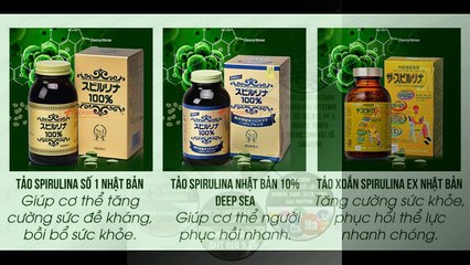 Tảo xoắn Spirulina Nhật Bản 2200 Viên