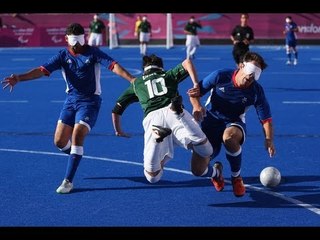 Football 5-a-side - FRA vs BRA - Men's B1 Gold Medal Match - 2nd half - London 2012 Paralympic Games