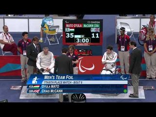 Wheelchair Fencing - GBR vs HUN - Men's Team Cat. Open - 7th-8th Pl. - London 2012 Paralympic Games