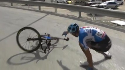 Ryder Hesjedal's motor in bike stage 7 Vuelta a Espana 2014
