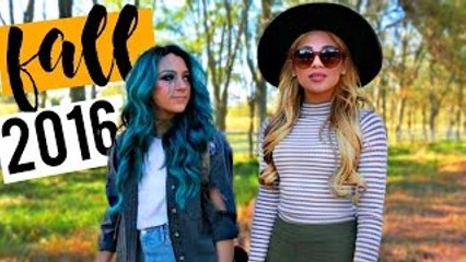 FALL LOOKBOOK 2016! Outfit ideas for Fall | Niki and Gabi