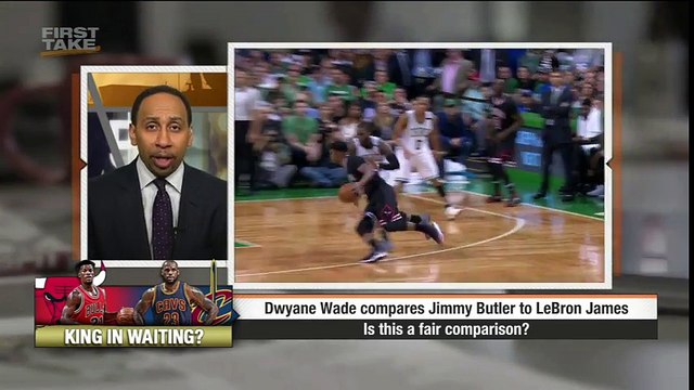 Dwyane Wade Compares Teammate Jimmy Butler To LeBron James - First Take - April 18, 2017