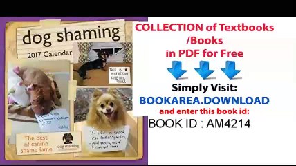 Edit Dog Shaming 2017 Wall Calendar