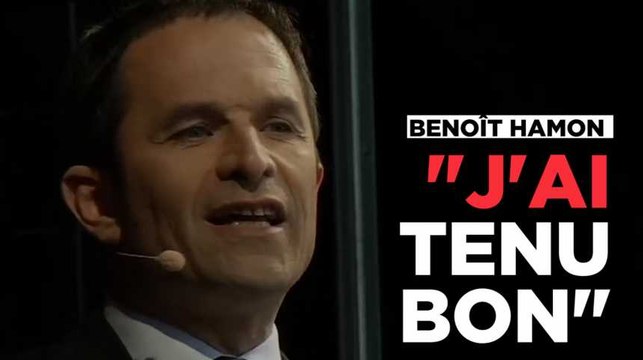 Benoît Hamon, place de la République : J'ai tenu bon !