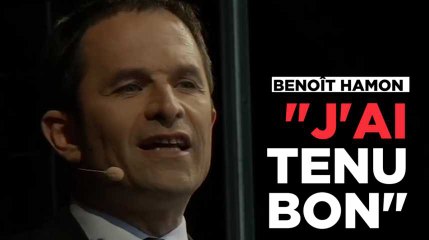 Benoît Hamon, place de la République : "J'ai tenu bon !"
