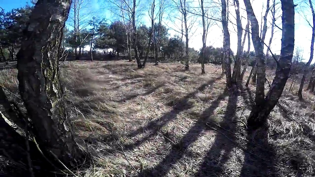 Belle chute en quad dans les bois pour deux amis partis s'amuser.