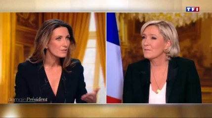 TF1 retire un drapeau de l'Union européenne à la demande de Marine Le Pen
