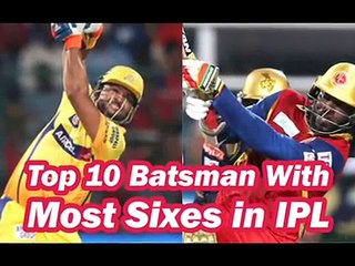 Top 10 Batsmen With Most Sixes in IPL Cricket History
