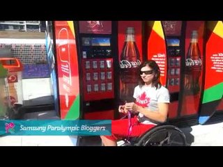 Michelle Stilwell - Grabbing fluids on the go, Paralympics 2012