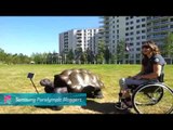 Alana Nichols - Arm wrestling a giant Russian rower, Paralympics 2012