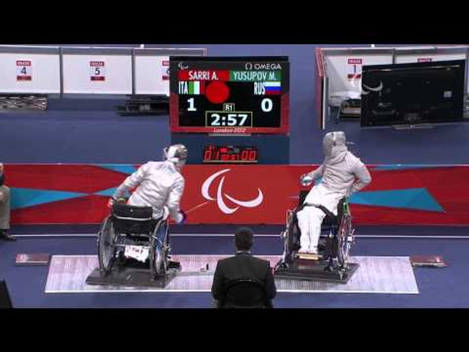 Wheelchair Fencing - RUS vs ITA - Men's Ind Sabre - Cat. B Brz Mdl - London 2012 Paralympic Games