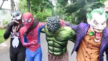 Spiderman FOUND Abandoned House! Superheroes Joker Hulk Venom Action Movie in Real Life Superhero