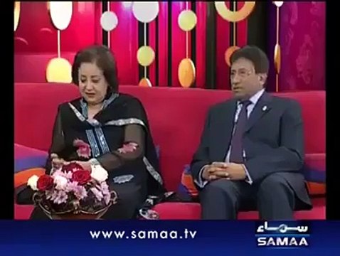 Lion Of Pakistan Pervez Musharraf And His Mr's Being Interviewed By Actress Reema Khan