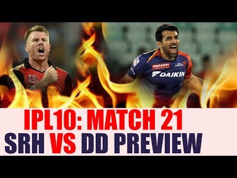 IPL 10: SRH skipper David Warner to face Zaheer Khan led DD, Match 21 PREVIEW | Oneindia News