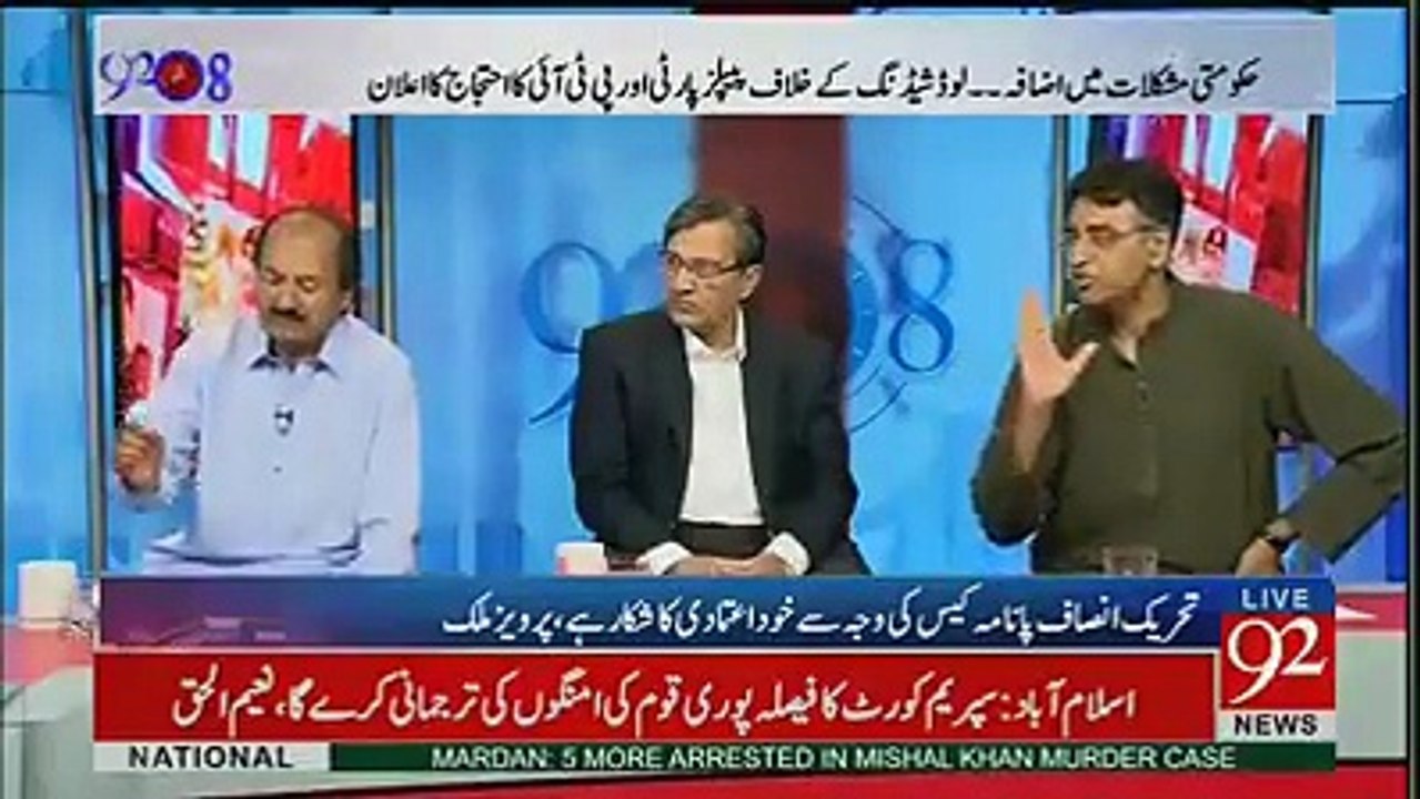 KPK Police is better now there is no concept of easy load in KPK Police - Asad Umar taunt ANP's leader Zahid Khan.
