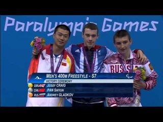 Swimming - Men's 400m Freestyle - S7 Victory Ceremony - London 2012 Paralympic Games