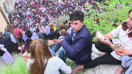 أيزيديون يحتفلون بعيد رأس السنة في شمال العراق