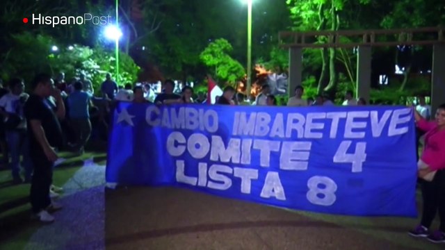 Opositores marchan contra la reelección presidencial en Paraguay