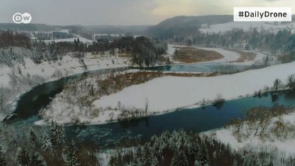 #DailyDrone: Rio Iller, na Baviera