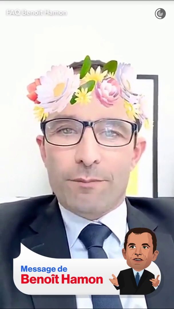 Benoît Hamon répond aux internautes sur Snapchat - Vidéo Dailymotion