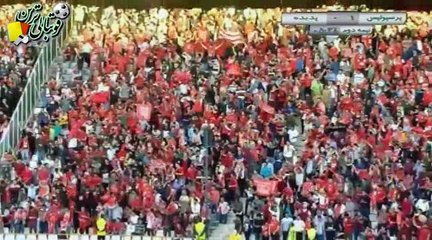 گل اول بازی پرسپولیس و پدیده‌مشهد