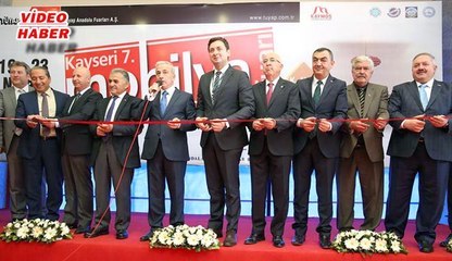 (19 NİSAN 2017) KAYSERİ 7. MOBİLYA FUARI AÇILDI KAMÇI “ 60 BİN ZİYARETÇİ  BEKLİYORUZ”