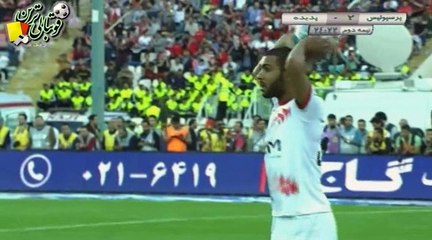 گل سوم بازی پرسپولیس و پدیده‌مشهد