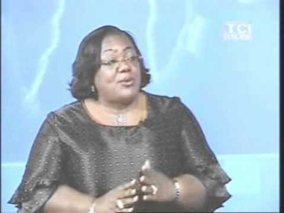 Le Ministre de la Salubrité Anne Ouloto était l'invité du Journal télévisé de 20h