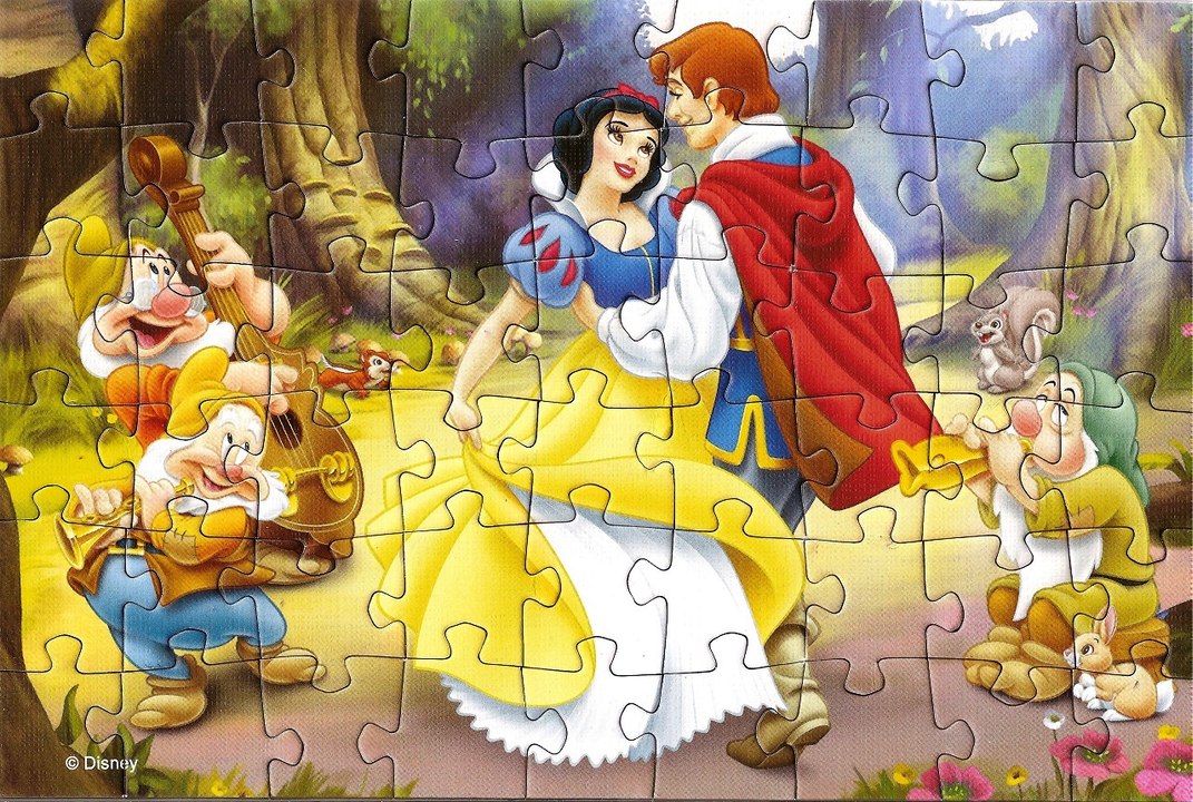 Puzzle Game Snow White And Seven Dwarfs - Disney - Rompecabezas - Puzle Kid