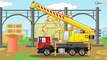 Big Tractor and Giant Excavator - Trucks Kids Animation - Children Video Construction Cartoon