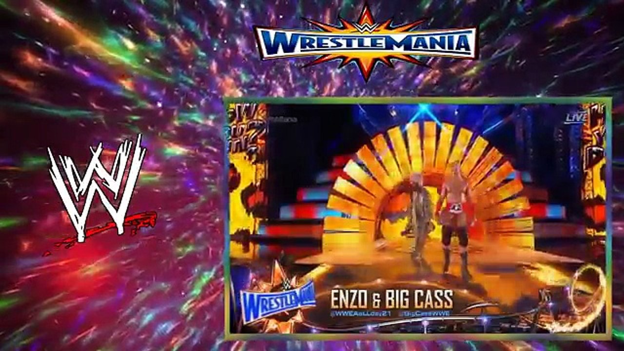 Enzo Amore And Big Cass Vs Sheamus And Cesaro vs The Club vs The Hardy Boyz Ladder Match Fatal 4 Way Ladder Match Raw Tag Team titles