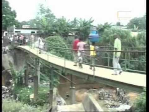 Dégats causées par les fortes pluies sur l'autoroute du Nord