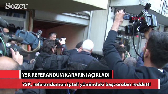 YSK referandum kararını açıkladı