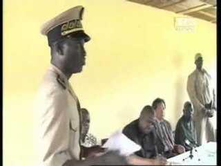 Visite du chef de l'ONUCI et du Ministre de l'intérieur au camp de l'Onuci a Toulepleu