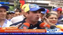 “A esta hora el Gobierno desplegó sus grupos armados que están al margen de la ley”: Henrique Capriles desde movilizació