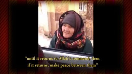 ISIS or FSA or Some Hypocritical So Called "MUSLIM" Vs A True MUSLIMA Wise Old Lady