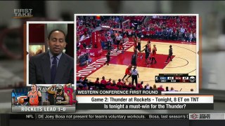 First Take   Game 2 vs Rockets - a must-win for the Thunder   Apr 19, 2017