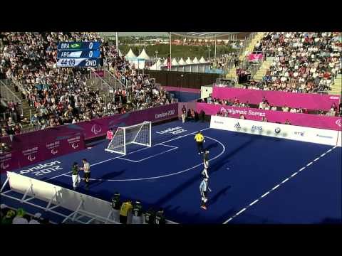 Football 5-a-side - BRA versus ARG - 2nd half - Men's Semifinal 2 - London 2012 Paralympic Games