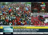 Marchan venezolanos masivamente contra arremetida golpista